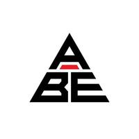 abe driehoek brief logo ontwerp met driehoekige vorm. abe driehoek logo ontwerp monogram. abe driehoek vector logo sjabloon met rode kleur. abe driehoekig logo eenvoudig, elegant en luxueus logo.