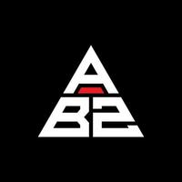 abz driehoek brief logo ontwerp met driehoekige vorm. abz driehoek logo ontwerp monogram. abz driehoek vector logo sjabloon met rode kleur. abz driehoekig logo eenvoudig, elegant en luxueus logo.