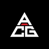 acg driehoek brief logo ontwerp met driehoekige vorm. ACG driehoek logo ontwerp monogram. acg driehoek vector logo sjabloon met rode kleur. ACG driehoekig logo eenvoudig, elegant en luxueus logo.