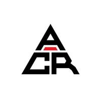 acr driehoek brief logo ontwerp met driehoekige vorm. acr driehoek logo ontwerp monogram. acr driehoek vector logo sjabloon met rode kleur. acr driehoekig logo eenvoudig, elegant en luxueus logo.