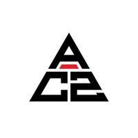 acz driehoek brief logo ontwerp met driehoekige vorm. acz driehoek logo ontwerp monogram. acz driehoek vector logo sjabloon met rode kleur. acz driehoekig logo eenvoudig, elegant en luxueus logo.