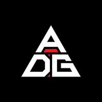 adg driehoek brief logo ontwerp met driehoekige vorm. adg driehoek logo ontwerp monogram. adg driehoek vector logo sjabloon met rode kleur. adg driehoekig logo eenvoudig, elegant en luxueus logo.