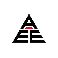 aee driehoek letter logo ontwerp met driehoekige vorm. aee driehoek logo ontwerp monogram. aee driehoek vector logo sjabloon met rode kleur. aee driehoekig logo eenvoudig, elegant en luxueus logo.