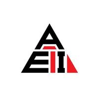 aei driehoek brief logo ontwerp met driehoekige vorm. aei driehoek logo ontwerp monogram. aei driehoek vector logo sjabloon met rode kleur. aei driehoekig logo eenvoudig, elegant en luxueus logo.