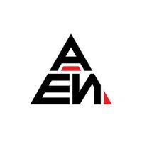 aen driehoek brief logo ontwerp met driehoekige vorm. aen driehoek logo ontwerp monogram. aen driehoek vector logo sjabloon met rode kleur. aen driehoekig logo eenvoudig, elegant en luxueus logo.