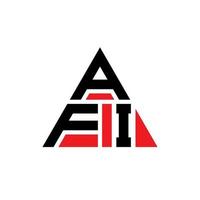 afi driehoek brief logo ontwerp met driehoekige vorm. afi driehoek logo ontwerp monogram. afi driehoek vector logo sjabloon met rode kleur. afi driehoekig logo eenvoudig, elegant en luxueus logo.