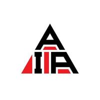 aia driehoek brief logo ontwerp met driehoekige vorm. aia driehoek logo ontwerp monogram. aia driehoek vector logo sjabloon met rode kleur. aia driehoekig logo eenvoudig, elegant en luxueus logo.