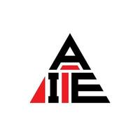 aie driehoek letter logo ontwerp met driehoekige vorm. aie driehoek logo ontwerp monogram. aie driehoek vector logo sjabloon met rode kleur. aie driehoekig logo eenvoudig, elegant en luxueus logo.