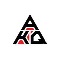 akq driehoek brief logo ontwerp met driehoekige vorm. akq driehoek logo ontwerp monogram. akq driehoek vector logo sjabloon met rode kleur. akq driehoekig logo eenvoudig, elegant en luxueus logo.