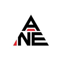 ane driehoek brief logo ontwerp met driehoekige vorm. ane driehoek logo ontwerp monogram. ane driehoek vector logo sjabloon met rode kleur. een driehoekig logo eenvoudig, elegant en luxueus logo.