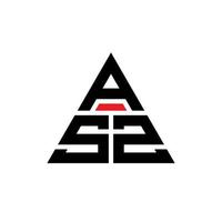 asz driehoek brief logo ontwerp met driehoekige vorm. asz driehoek logo ontwerp monogram. asz driehoek vector logo sjabloon met rode kleur. asz driehoekig logo eenvoudig, elegant en luxueus logo.