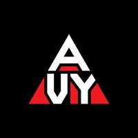 avy driehoek brief logo ontwerp met driehoekige vorm. avy driehoek logo ontwerp monogram. avy driehoek vector logo sjabloon met rode kleur. avy driehoekig logo eenvoudig, elegant en luxueus logo.
