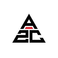 azc driehoek brief logo ontwerp met driehoekige vorm. azc driehoek logo ontwerp monogram. Azc driehoek vector logo sjabloon met rode kleur. azc driehoekig logo eenvoudig, elegant en luxueus logo.