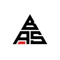 bas driehoek brief logo ontwerp met driehoekige vorm. bas driehoek logo ontwerp monogram. bas driehoek vector logo sjabloon met rode kleur. bas driehoekig logo eenvoudig, elegant en luxueus logo.