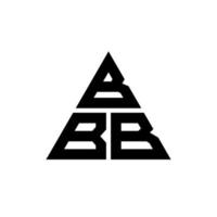 bbb driehoek brief logo ontwerp met driehoekige vorm. bbb driehoek logo ontwerp monogram. bbb driehoek vector logo sjabloon met rode kleur. bbb driehoekig logo eenvoudig, elegant en luxueus logo.