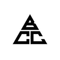 bcc driehoek brief logo ontwerp met driehoekige vorm. bcc driehoek logo ontwerp monogram. bcc driehoek vector logo sjabloon met rode kleur. bcc driehoekig logo eenvoudig, elegant en luxueus logo.