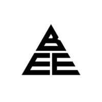 bee driehoek brief logo ontwerp met driehoekige vorm. bee driehoek logo ontwerp monogram. bijen driehoek vector logo sjabloon met rode kleur. bij driehoekig logo eenvoudig, elegant en luxueus logo.