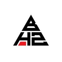 bhz driehoek brief logo ontwerp met driehoekige vorm. bhz driehoek logo ontwerp monogram. bhz driehoek vector logo sjabloon met rode kleur. bhz driehoekig logo eenvoudig, elegant en luxueus logo.