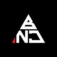 bnj driehoek brief logo ontwerp met driehoekige vorm. bnj driehoek logo ontwerp monogram. bnj driehoek vector logo sjabloon met rode kleur. bnj driehoekig logo eenvoudig, elegant en luxueus logo.