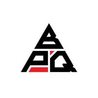 BPQ driehoek brief logo ontwerp met driehoekige vorm. bpq driehoek logo ontwerp monogram. bpq driehoek vector logo sjabloon met rode kleur. bpq driehoekig logo eenvoudig, elegant en luxueus logo.
