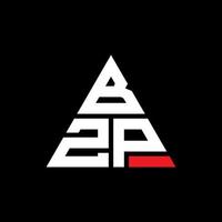 bzp driehoek brief logo ontwerp met driehoekige vorm. bzp driehoek logo ontwerp monogram. bzp driehoek vector logo sjabloon met rode kleur. bzp driehoekig logo eenvoudig, elegant en luxueus logo.