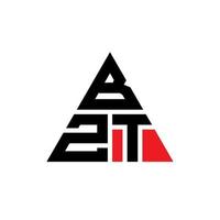 bzt driehoek brief logo ontwerp met driehoekige vorm. bzt driehoek logo ontwerp monogram. bzt driehoek vector logo sjabloon met rode kleur. bzt driehoekig logo eenvoudig, elegant en luxueus logo.