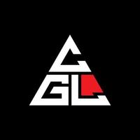 cgl driehoek brief logo ontwerp met driehoekige vorm. cgl driehoek logo ontwerp monogram. cgl driehoek vector logo sjabloon met rode kleur. cgl driehoekig logo eenvoudig, elegant en luxueus logo.