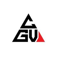 cgv driehoek brief logo ontwerp met driehoekige vorm. cgv driehoek logo ontwerp monogram. cgv driehoek vector logo sjabloon met rode kleur. cgv driehoekig logo eenvoudig, elegant en luxueus logo.
