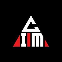 cim driehoek brief logo ontwerp met driehoekige vorm. cim driehoek logo ontwerp monogram. cim driehoek vector logo sjabloon met rode kleur. cim driehoekig logo eenvoudig, elegant en luxueus logo.