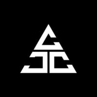 cjc driehoek brief logo ontwerp met driehoekige vorm. cjc driehoek logo ontwerp monogram. cjc driehoek vector logo sjabloon met rode kleur. cjc driehoekig logo eenvoudig, elegant en luxueus logo.