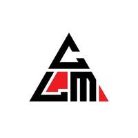 clm driehoek brief logo ontwerp met driehoekige vorm. clm driehoek logo ontwerp monogram. clm driehoek vector logo sjabloon met rode kleur. clm driehoekig logo eenvoudig, elegant en luxueus logo.