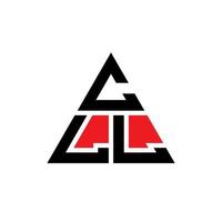cll driehoek brief logo ontwerp met driehoekige vorm. cll driehoek logo ontwerp monogram. cll driehoek vector logo sjabloon met rode kleur. cll driehoekig logo eenvoudig, elegant en luxueus logo.
