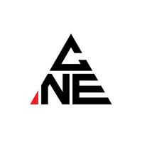 cne driehoek brief logo ontwerp met driehoekige vorm. cne driehoek logo ontwerp monogram. cne driehoek vector logo sjabloon met rode kleur. cne driehoekig logo eenvoudig, elegant en luxueus logo.