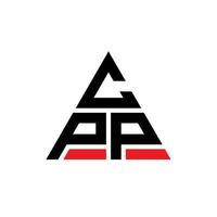 cpp driehoek brief logo ontwerp met driehoekige vorm. cpp driehoek logo ontwerp monogram. cpp driehoek vector logo sjabloon met rode kleur. cpp driehoekig logo eenvoudig, elegant en luxueus logo.