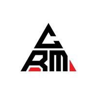 crm driehoek brief logo ontwerp met driehoekige vorm. crm driehoek logo ontwerp monogram. crm driehoek vector logo sjabloon met rode kleur. crm driehoekig logo eenvoudig, elegant en luxueus logo.