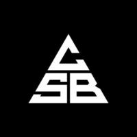 csb driehoek brief logo ontwerp met driehoekige vorm. csb driehoek logo ontwerp monogram. csb driehoek vector logo sjabloon met rode kleur. csb driehoekig logo eenvoudig, elegant en luxueus logo.