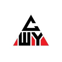 cwy driehoek brief logo ontwerp met driehoekige vorm. cwy driehoek logo ontwerp monogram. cwy driehoek vector logo sjabloon met rode kleur. cwy driehoekig logo eenvoudig, elegant en luxueus logo.