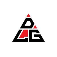dlg driehoek brief logo ontwerp met driehoekige vorm. dlg driehoek logo ontwerp monogram. dlg driehoek vector logo sjabloon met rode kleur. dlg driehoekig logo eenvoudig, elegant en luxueus logo.