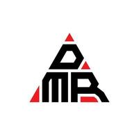 dmr driehoek brief logo ontwerp met driehoekige vorm. dmr driehoek logo ontwerp monogram. dmr driehoek vector logo sjabloon met rode kleur. dmr driehoekig logo eenvoudig, elegant en luxueus logo.