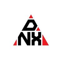 dnx driehoek brief logo ontwerp met driehoekige vorm. dnx driehoek logo ontwerp monogram. dnx driehoek vector logo sjabloon met rode kleur. dnx driehoekig logo eenvoudig, elegant en luxueus logo.