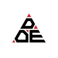 doe driehoek brief logo ontwerp met driehoekige vorm. doe driehoek logo ontwerp monogram. doe driehoek vector logo sjabloon met rode kleur. doe driehoekig logo eenvoudig, elegant en luxueus logo.