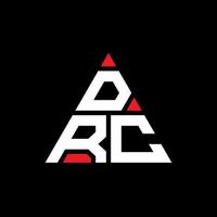 drc driehoek brief logo ontwerp met driehoekige vorm. drc driehoek logo ontwerp monogram. drc driehoek vector logo sjabloon met rode kleur. drc driehoekig logo eenvoudig, elegant en luxueus logo.