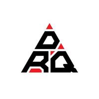 drq driehoek brief logo ontwerp met driehoekige vorm. drq driehoek logo ontwerp monogram. drq driehoek vector logo sjabloon met rode kleur. drq driehoekig logo eenvoudig, elegant en luxueus logo.