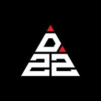 dzz driehoek brief logo ontwerp met driehoekige vorm. dzz driehoek logo ontwerp monogram. dzz driehoek vector logo sjabloon met rode kleur. dzz driehoekig logo eenvoudig, elegant en luxueus logo.