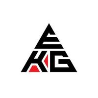 ekg driehoek brief logo ontwerp met driehoekige vorm. ekg driehoek logo ontwerp monogram. ekg driehoek vector logo sjabloon met rode kleur. ekg driehoekig logo eenvoudig, elegant en luxueus logo.