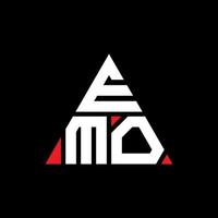 emo driehoek brief logo ontwerp met driehoekige vorm. emo driehoek logo ontwerp monogram. emo driehoek vector logo sjabloon met rode kleur. emo driehoekig logo eenvoudig, elegant en luxueus logo.