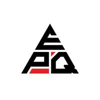 epq driehoek brief logo ontwerp met driehoekige vorm. epq driehoek logo ontwerp monogram. epq driehoek vector logo sjabloon met rode kleur. epq driehoekig logo eenvoudig, elegant en luxueus logo.