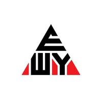ewy driehoek brief logo ontwerp met driehoekige vorm. ewy driehoek logo ontwerp monogram. ewy driehoek vector logo sjabloon met rode kleur. ewy driehoekig logo eenvoudig, elegant en luxueus logo.