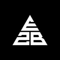 ezb driehoek brief logo ontwerp met driehoekige vorm. ezb driehoek logo ontwerp monogram. ezb driehoek vector logo sjabloon met rode kleur. ezb driehoekig logo eenvoudig, elegant en luxueus logo.
