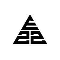 ezz driehoek brief logo ontwerp met driehoekige vorm. ezz driehoek logo ontwerp monogram. ezz driehoek vector logo sjabloon met rode kleur. ezz driehoekig logo eenvoudig, elegant en luxueus logo.